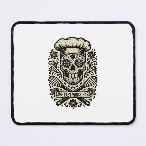 Item preview, Whisk Taker – Sugar Skull Chef | Live Fast, Whisk Hard designed and sold by Puraculinaris.