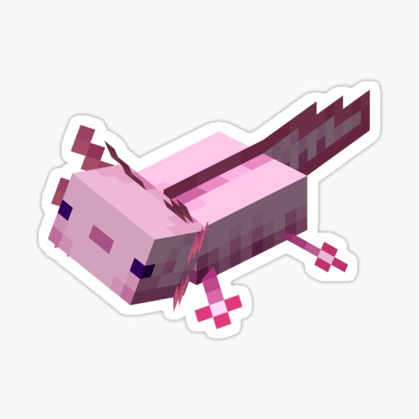 Vista previa del artículo con la obra «ajolote minecraft», diseñado y vendido por Margaritta.