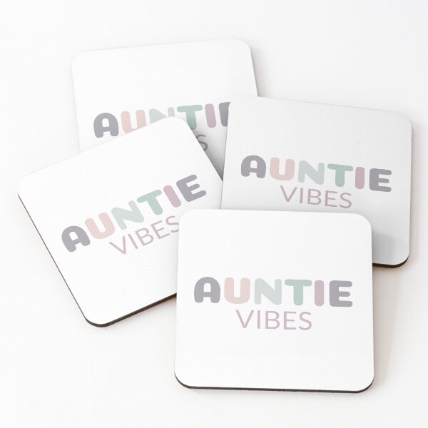 Item preview, Auntie Vibes Aesthetic Fun Quote Design designed and sold by LittleMiddleMomma.