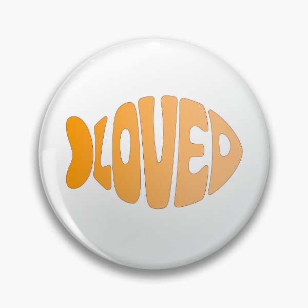 Item preview, Loved Typography Fish  designed and sold by JumpJammiesTees.