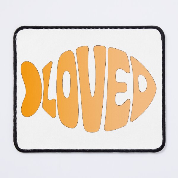 Item preview, Loved Typography Fish designed and sold by JumpJammiesTees.