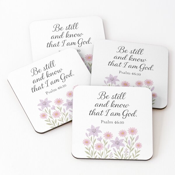 Item preview, Be Still and Know – Psalm 46:10 Scripture Art designed and sold by Luxe & Lovely Finds.