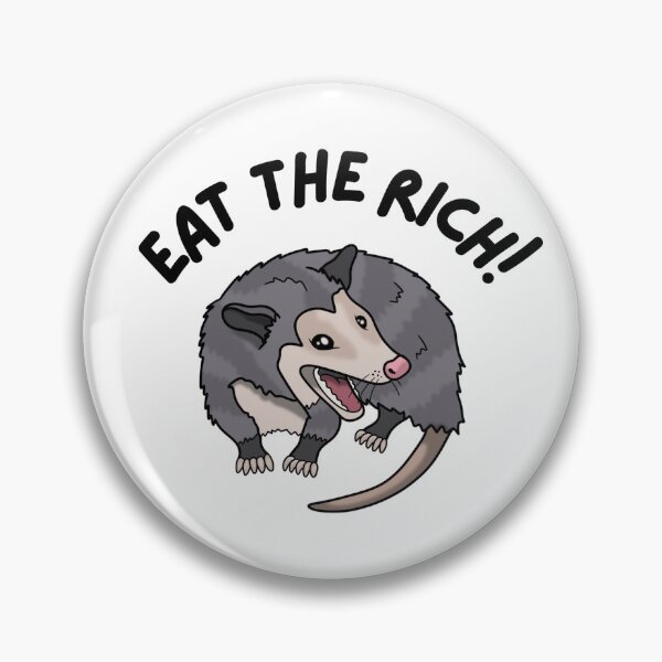 Item preview, Liberal Eat the Rich Possum- Outline designed and sold by NDeYoungLLC.