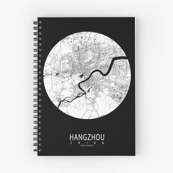 Item preview, Hangzhou City Map of Zhejiang, China - Full Moon designed and sold by deMAP.