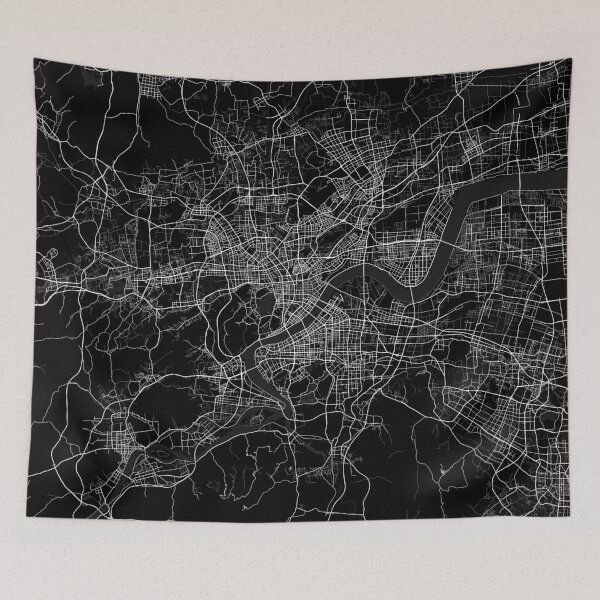 Item preview, Hangzhou City Map of Zhejiang, China - Full Moon designed and sold by deMAP.