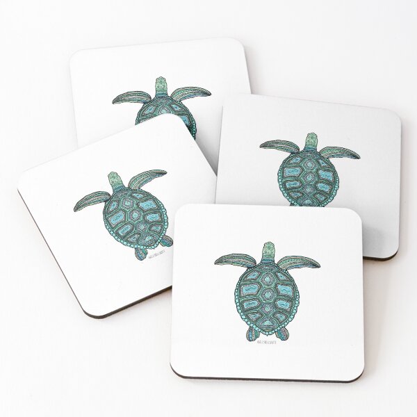 Item preview, Sea Turtle Digital Drawing designed and sold by ellsbellscreative.