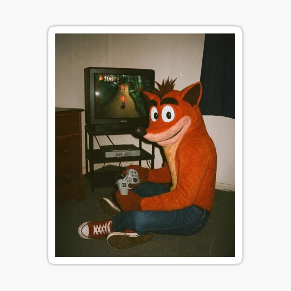 Vista previa del artículo con la obra «Crash Bandicoot Retro para PlayStation», diseñado y vendido por RetroGamerSpot.