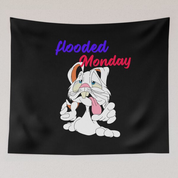 Item preview, Easter bunny flooded Monday  designed and sold by TheEndDesign.