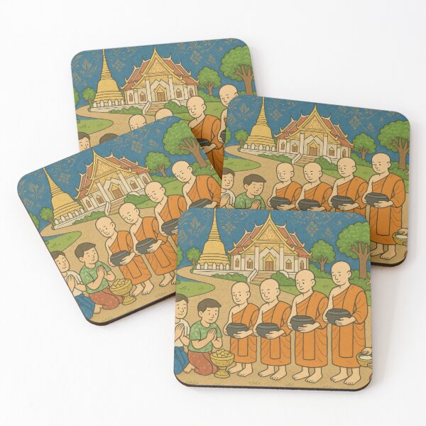 Item preview, Morning Alms in Songkran Serenity designed and sold by BobArtGallery.