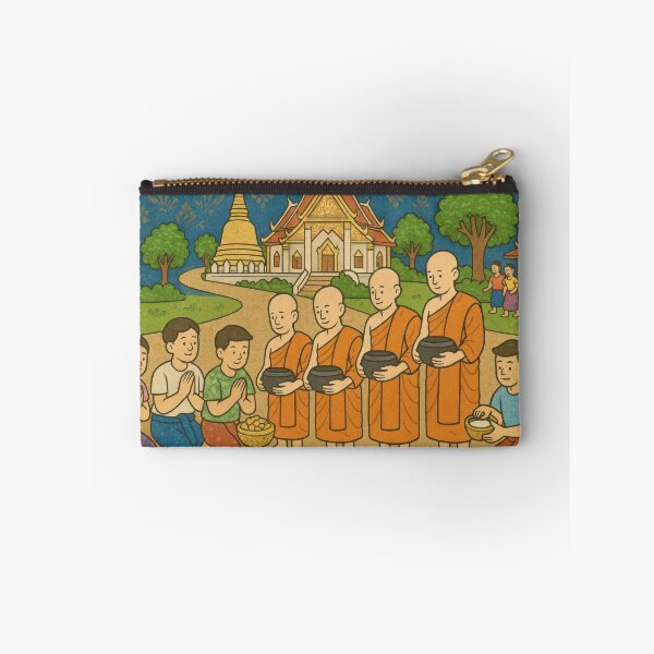 Item preview, Morning Alms in Songkran Serenity designed and sold by BobArtGallery.
