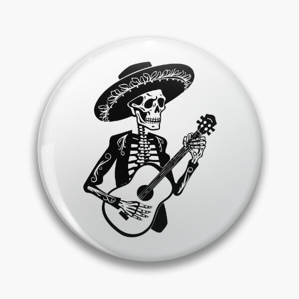 Item preview, Mariachi Skeleton Mexico Guitar Musician Serenade Charro designed and sold by inkoutninja.