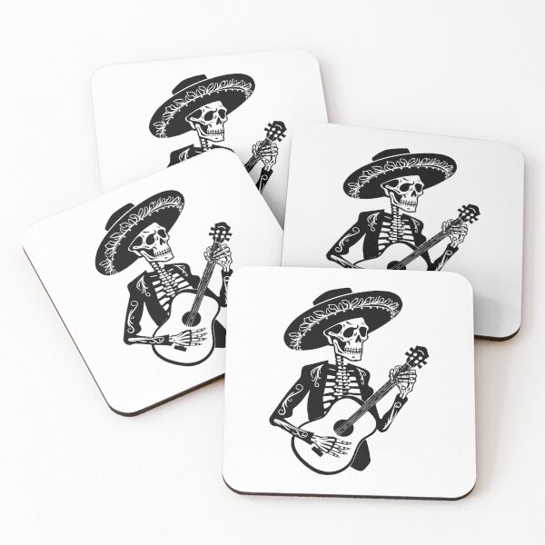Item preview, Mariachi Skeleton Mexico Guitar Musician Serenade Charro designed and sold by inkoutninja.