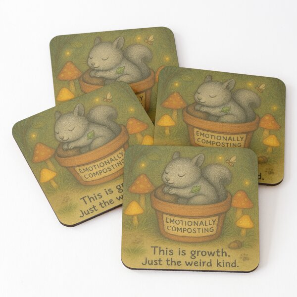 Item preview, Emotionally Composting Squirrel. Growth, Just the Weird Kind designed and sold by Kmhbelieve620.