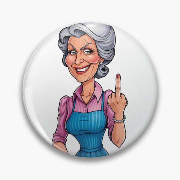 Item preview, Woman shows middle finger designed and sold by HolaJosephina.