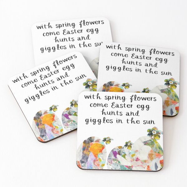 Item preview, With Spring Flowers Come Easter Egg Hunts Greeting Card Art designed and sold by KATHLEEN TENNANT ART.