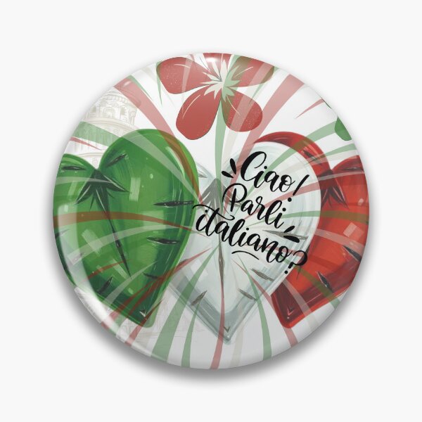 Item preview, Italian Language Love – Hearts & Flowers designed and sold by M22--.