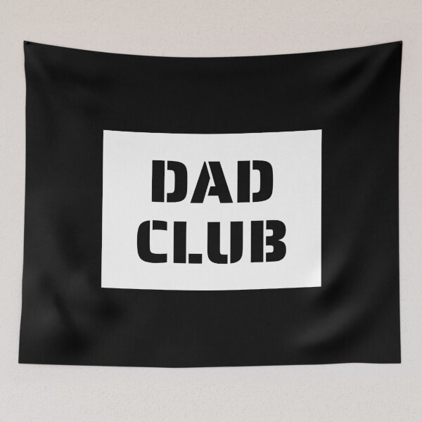 Item preview, Dad Club, Stencil, Bold Black, White Boxed Quotes designed and sold by AASparksDesigns.