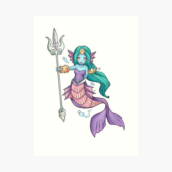 Undine Secret of Mana - Seiken Densetsu Art Print