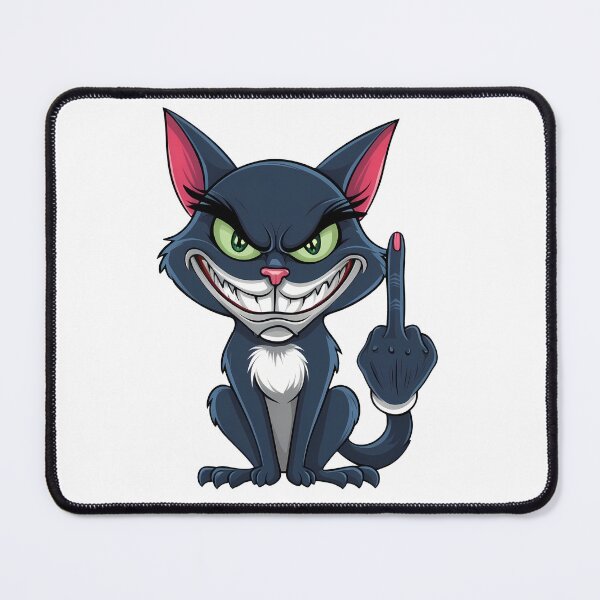 Item preview, cat with middle finger designed and sold by HolaJosephina.