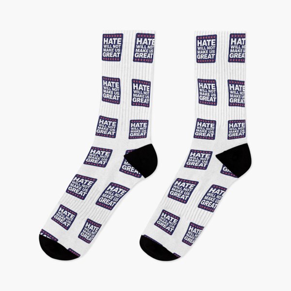 Item preview, Hate Will Not Make Us Great – Anti-Tariff Statement  designed and sold by Stick It Up!!%.