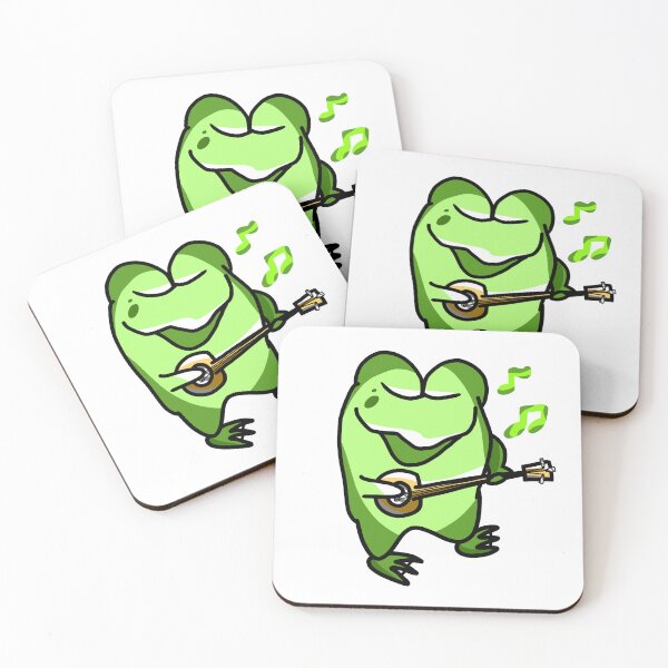 Item preview, Cheerful Frog Playing a Modern-Phin designed and sold by lunoxinfinity.