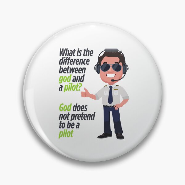 Item preview, The difference between God and a Pilot Funny T-Shirt designed and sold by SharpDigiDesign.