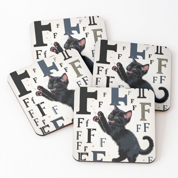 Item preview, Playful Kitten with the F designed and sold by LeytonKit.
