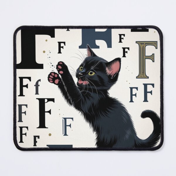 Item preview, Playful Kitten with the F designed and sold by LeytonKit.