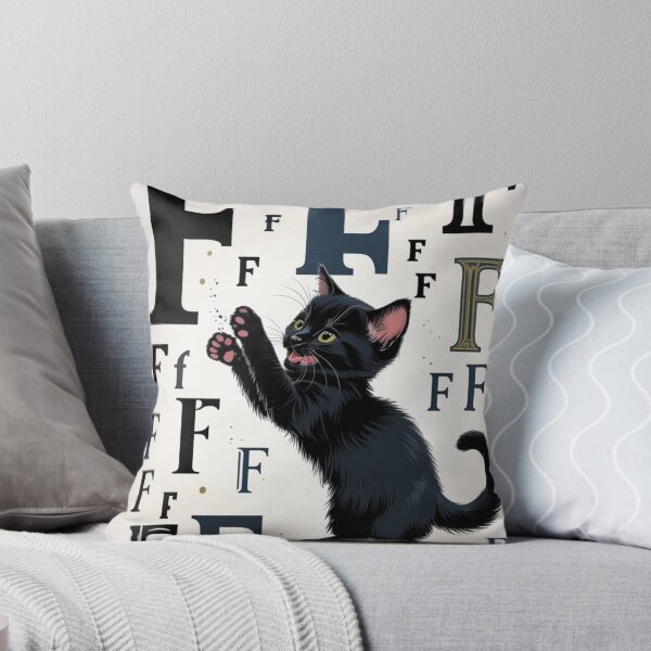 Item preview, Playful Kitten with the F designed and sold by LeytonKit.