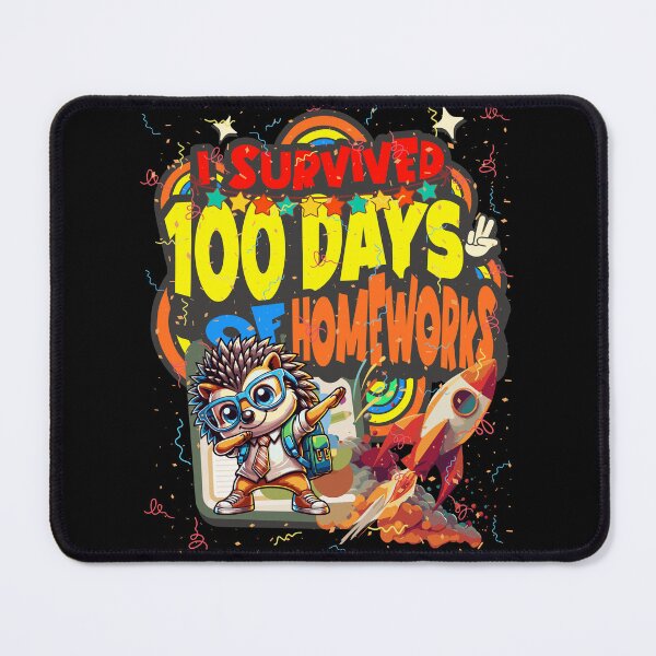 Item preview, I survived 100 Days Of Homeworks : Porcupine designed and sold by Eksama Design.