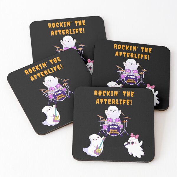 Item preview, Rockin' The Afterlife Ghost Rock Band Happy Halloween designed and sold by Artography Designs.