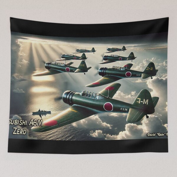 Item preview, Mitsubishi A6M Zero Squadron – WWII Aviation Tribute designed and sold by MySheetMusicArt.