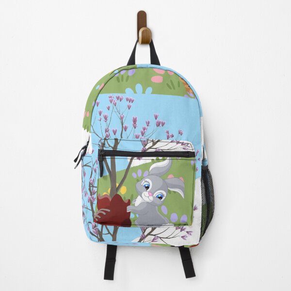 Item preview, Spring Bunny & Red Shoe | Cute Pastel Easter Meadow Illustration designed and sold by Nadia-joy.
