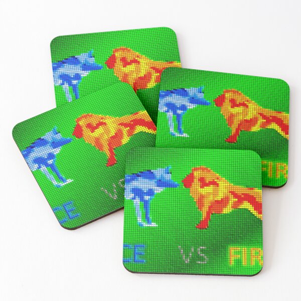 Item preview, Ice Wolf vs Fire Lion designed and sold by CORSURAMDG2504.