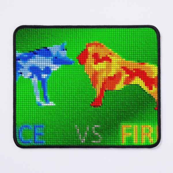 Item preview, Ice Wolf vs Fire Lion designed and sold by CORSURAMDG2504.