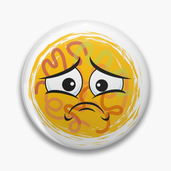 Item preview, Sad Emoji Face | Emotional Cartoon Expression | Relatable Digital Art designed and sold by Kabootri.
