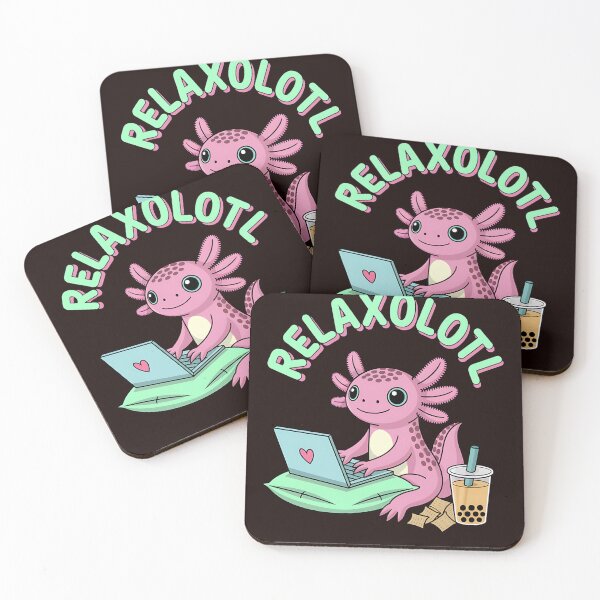 Item preview, Cute Relax A Lot Axolotl Funny Pun designed and sold by MAKOPOKOShop.