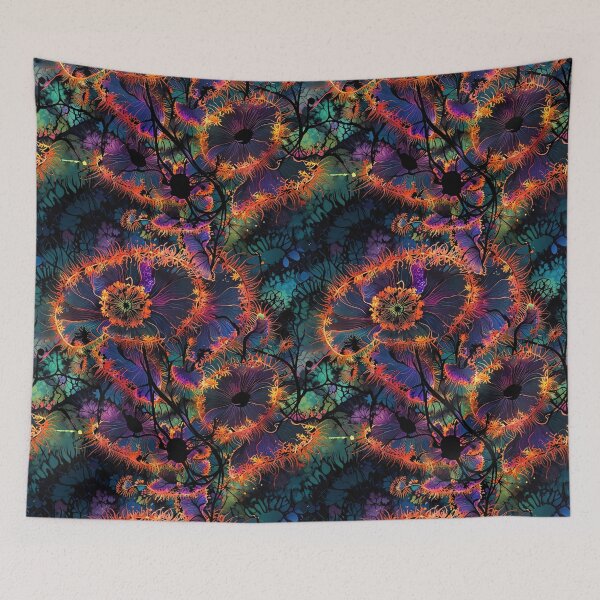 Item preview, Psychedelic fractals floral, soft neon, colorful designed and sold by CoolPixels.