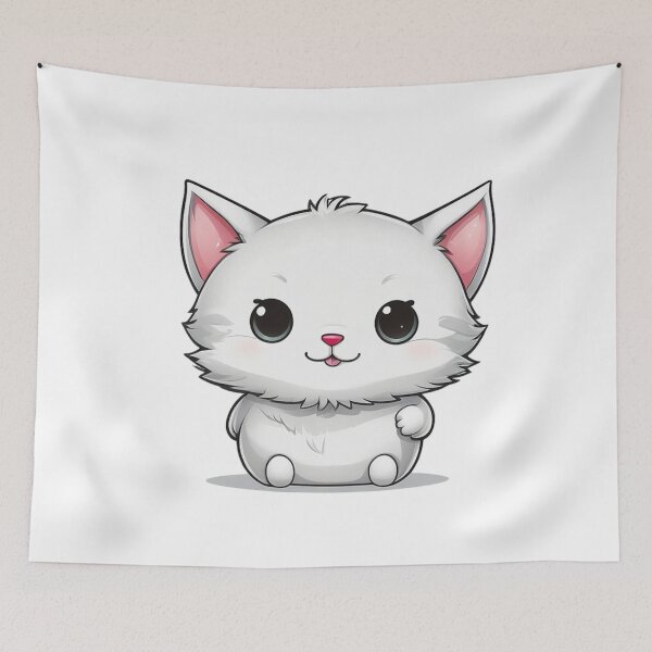 Item preview, “Adorable Chibi Cat” designed and sold by AIDreamCraft10.