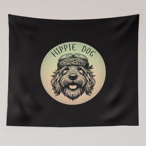 Item preview, HIPPIE DOG  designed and sold by DanaTees.