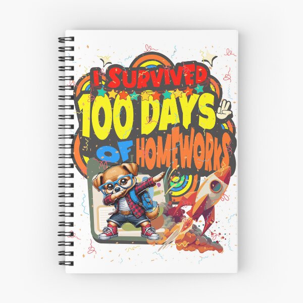 Item preview, I survived 100 Days Of Homeworks : Puppy designed and sold by Eksama Design.