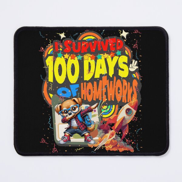 Item preview, I survived 100 Days Of Homeworks : Puppy designed and sold by Eksama Design.