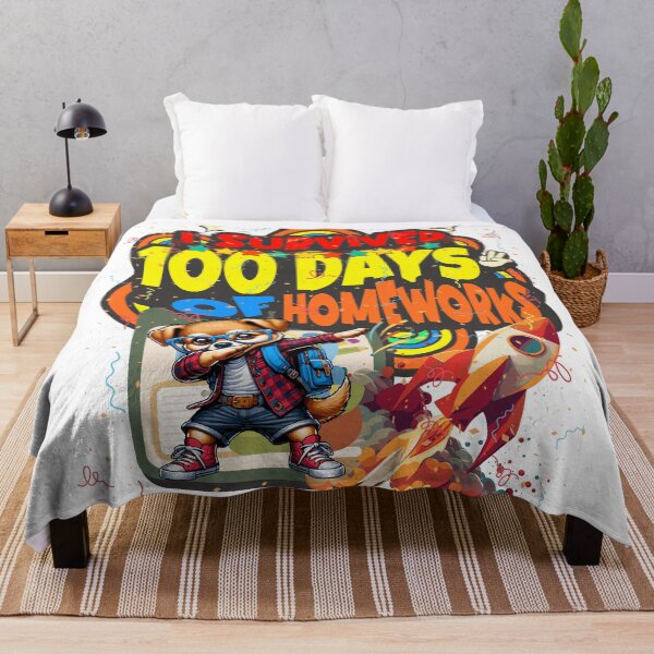 Item preview, I survived 100 Days Of Homeworks : Puppy designed and sold by Eksama Design.