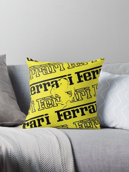 Aperçu de l'œuvre Motif inspiré du jaune et du noir Ferrari créée et vendue par Pink Polar F1.