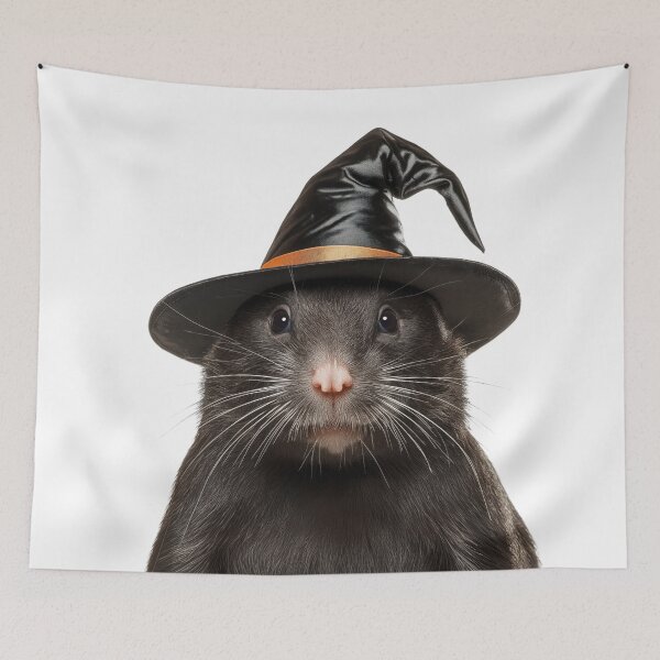 Item preview, Mole Wearing Halloween Witch Hat designed and sold by LazyOwlStore.