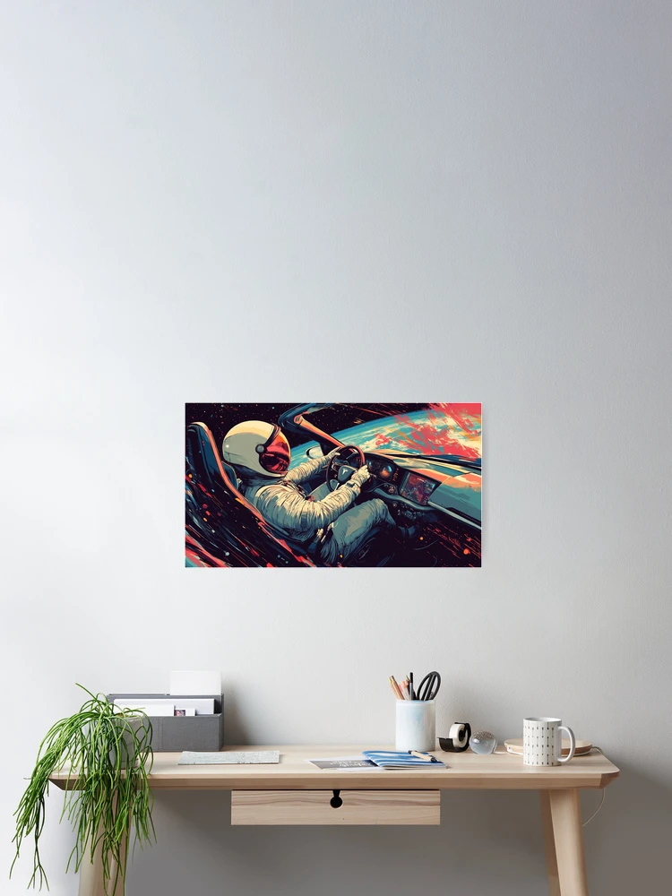 Thumbnail 2 of 3, Poster, Galaxy Racer designed and sold by SheldonLin.