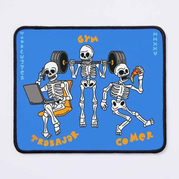 Item preview, work, gym, eat. designed and sold by woodcutterbcn.