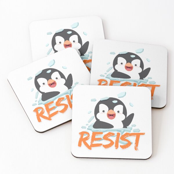 Item preview, Resist Penguin designed and sold by Red-forever.