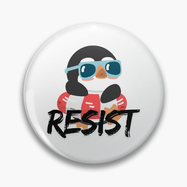 Item preview, Resist Penguin designed and sold by Red-forever.