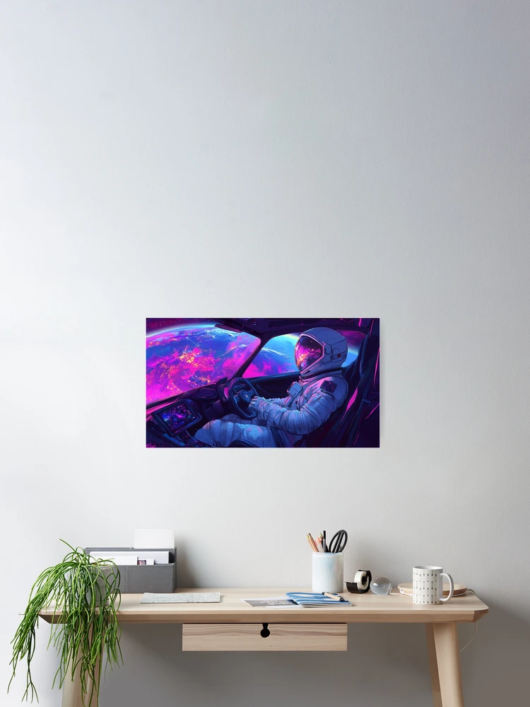 Thumbnail 2 of 3, Poster, Galaxy Racer designed and sold by SheldonLin.